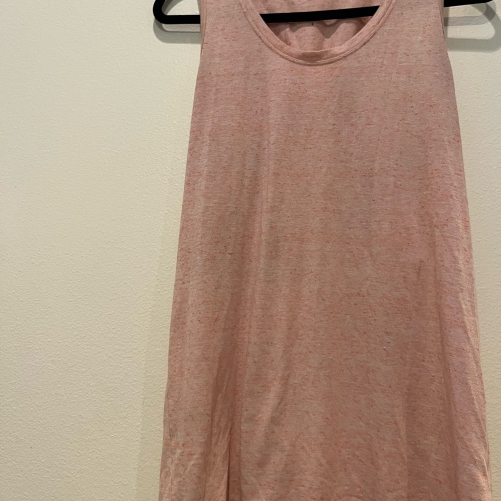 Athleta Light Orange Sleeveless Tank Top